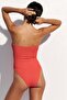 Padded-cup bandeau swimsuit - 7