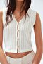 Textured jersey waistcoat - 4