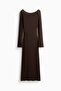 Knitted silk-blend dress