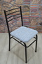 4 Pcs Iron Chair Covers Jacquard Fabric