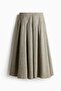 Long pleated skirt