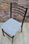 4 Pcs Iron Chair Covers Jacquard Fabric - 4