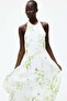 Flared halterneck dress