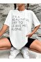 Beautiful Day Printed Oversize T-shirt Casual Boyfirend - 3