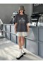 Smoked Oversize T-shirt Stay Strong Printed - 6