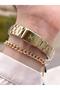 Steel Band 30 Mt Water Resistant Wrist Watch Bracelet Gift - 3