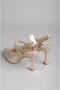 Seç 1126 Genuine Leather Women's Shoes with Heel (Heel: 10cm) Gold - 6
