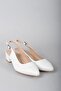 Select 789 genuine leather high heel women's shoe (4.5 cm) white - 3