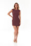 Bürümcük Fabric Back Zipper Dress - 5