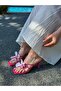 Fuchsia Skin (Bella) Orchid Heeled Slippers - 4