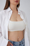 Gold Color Clover Flamingo Detailed Crop Y Necklace (110cm) - 3