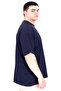 Mode XL Large Size Men's T-Shirt Crew Neck Faith U25030 Navy Blue - 3