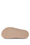 Women's Genuine Leather Beige Leopard Flat Slippers - 4