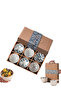 Set of 6 Patterned Porcelain Bowls 320 ml, Soup Bowl, Breakfast Bowl, Snack Bowl, Gift Boxed - 2