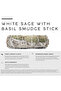 White Sage with Basil Smudge Stick - Pack of 3 Stick - 2