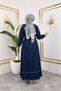 Women's Tasseled Denim Jeans Dress - 7