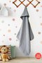 Outlet-100% Cotton Girl-Boy Newborn-Baby Bath Towel Swaddle Plain/Grey - 4