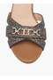 Monogram Print Sandals with Stiletto Heels and Buckle Closure - 4