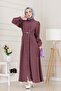 Belted Tencel Dress-Dry Rose - 2
