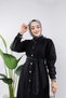 Women's Bucket Buttoned Denim Dress - 8