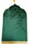 Dome Style Anti-Slip Prayer Mat 70x110cm Dark Green - 5