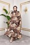 Women's Belted Ethnic Pattern Dress