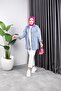 Women's Stone Detailed Snow Washed Denim Jeans Jacket - 3