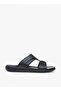 Textured Slip-On Arabic Sandals - 2