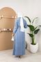 Women's Waist Lace-Up Zipper Detailed Denim Dress - 8
