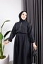 Women's Zipper Detail Tasseled Snowwashed Jeans Dress - 6