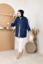 Women's Jeans Jacket with Stone Detail Pocket - 4