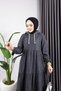 Women's Hooded Detailed Denim Dress - 7