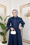 Women's Jeans Dress with Cap Pocket Detail - 6