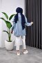 Women's Buttoned Denim Jacket with Pocket - 7