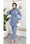 Women's Stone-Detail 2-Piece Set Denim Jacket Trousers
