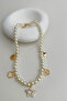 D.Shell Star Clover Figured Row Pearl Necklace (40cm) - 3