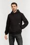 Erkek Kapüşonlu Sweatshirt Siyah - 2