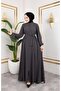 Women Mevlana Model Rabia Crepe Ferace - 4