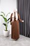 WOMEN'S BUTTONED COTTON GABARDINE COAT - 7