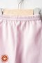 Baby Girl Combed Organic Cotton 0-6 Months Baby Single Bottom Set of 4 with Booties - Pink - 3