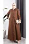 WOMEN'S BUTTONED COTTON GABARDINE COAT