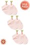 Unisex Baby Newborn Combed Organic Cotton Baby Gloves 3 Pairs Colorful Set - 2