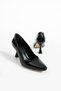 Black Patent Leather Vegan Leather 7cm Thin Heels Memory Pads Pointed Toe Daily Office Evening Dress Stiletto - 6