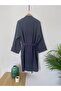 Gray Unisex Soft Bathrobe - 2