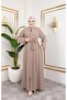 Women Mevlana Model Rabia Crepe Ferace - 2
