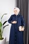 WOMEN'S BUTTONED COTTON GABARDINE COAT - 5
