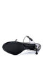 Women's Genuine Leather Gray Heeled Slippers - 5