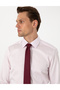 Light Pink 100% Cotton Shiny Satin Slim Fit Long Sleeve Basic Shirt 50305127-Vr078 - 2