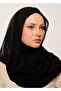 -شال شيفون-أسود - 2