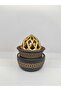 Exquisite Resin Charcoal Incense Burner Floral Design Ideal for Bakhoor, Frankincense & Oud